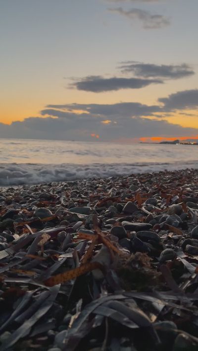 A.DenizD's ocean waves sunset video