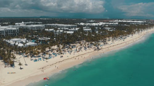 Top View Of The Resort Using Drone