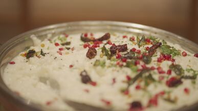 traditional south indian curd rice dish