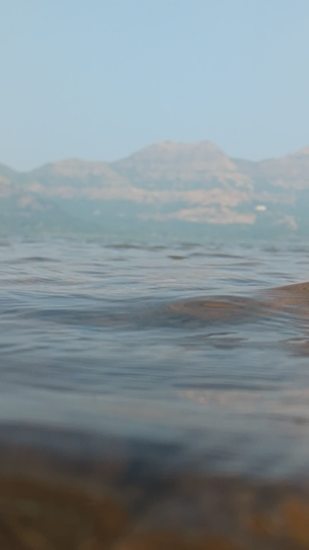 Peaceful Lake Water with Mountain View Free Stock Video Footage ...