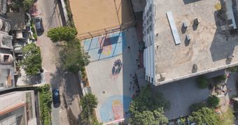 中国小学生蓝白校服视频素材免费下载视频素材
