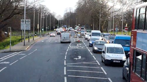 Trafic Routier Pendant La Journée