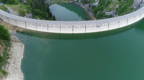 Drone Opnamen Van Een Meerdam