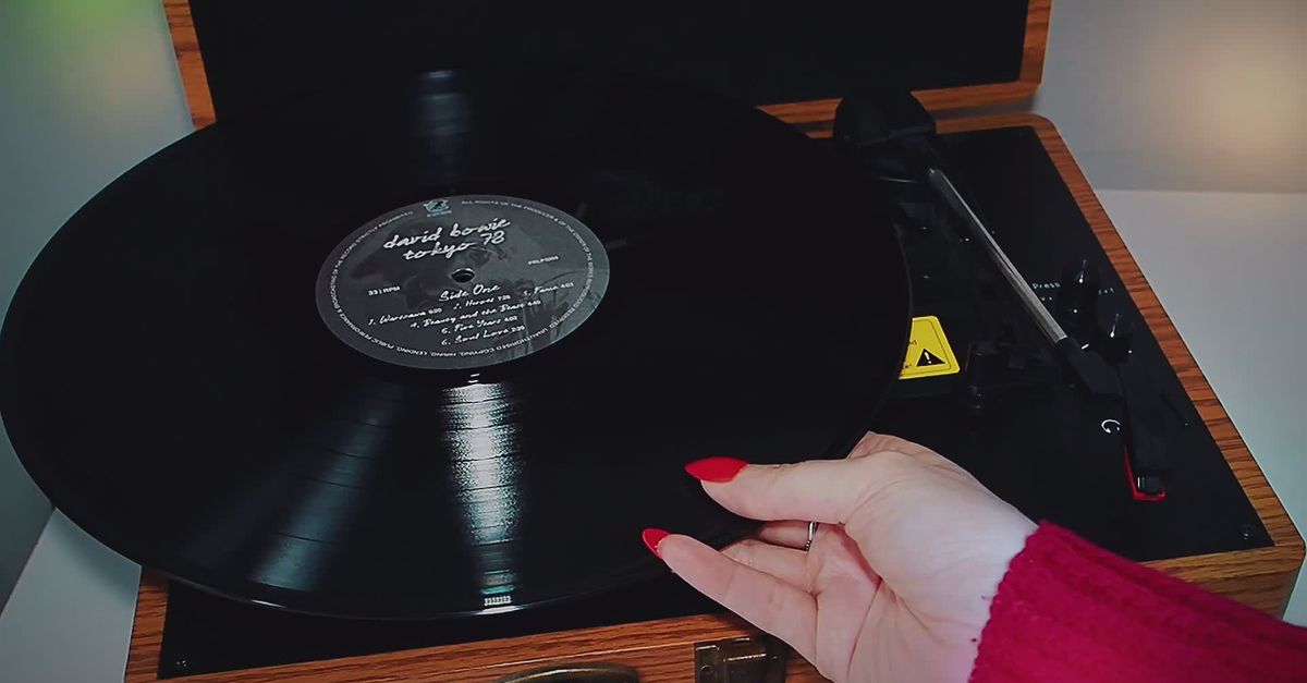 Record Player Video Vinyl Record Player Spinning Classic Record Free Stock Video Footage ...