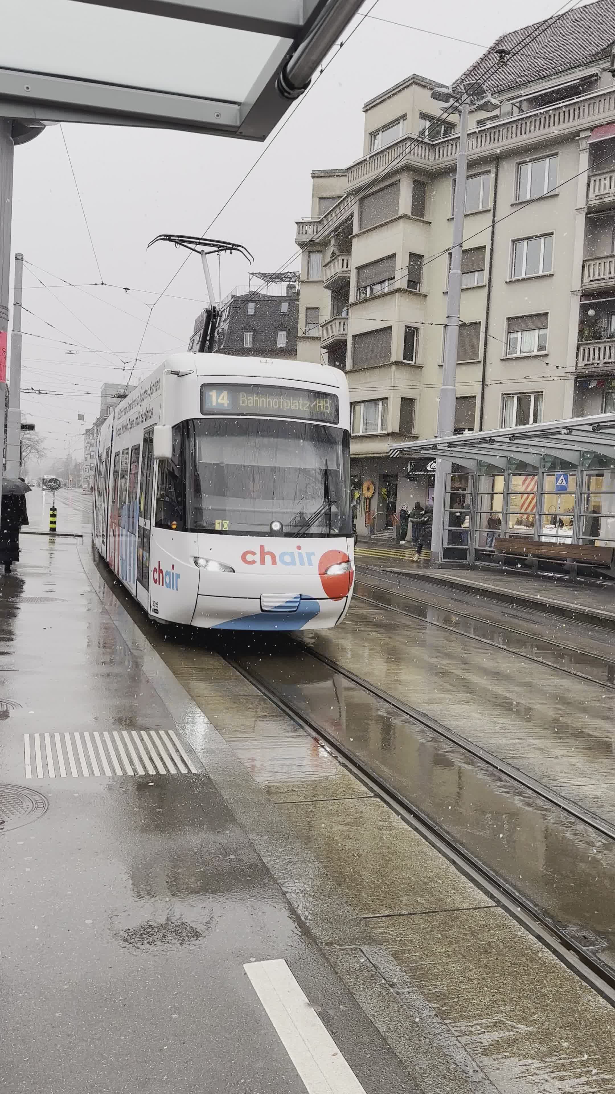 Tram Arriving at Urban Station on Rainy Day Free Stock Video Footage ...