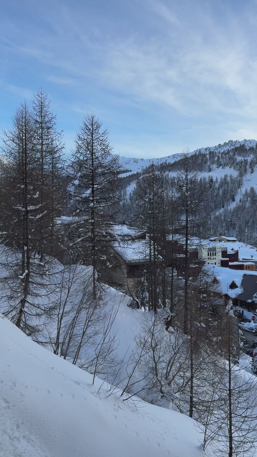 Snowy Mountain Village in Winter Landscape Free Stock Video Footage ...