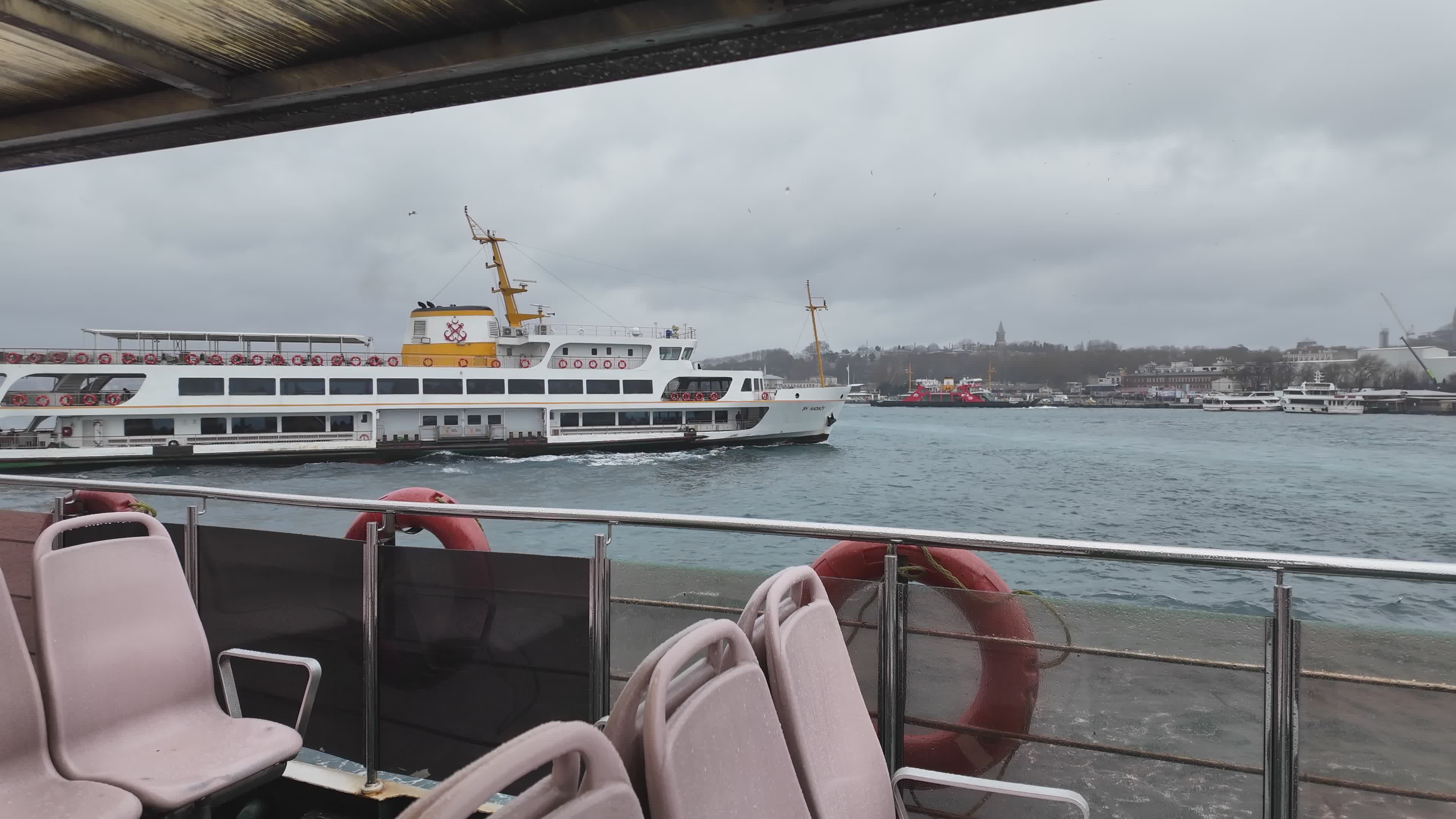 Scenic Ferry Ride on the Bosphorus Strait Free Stock Video Footage ...