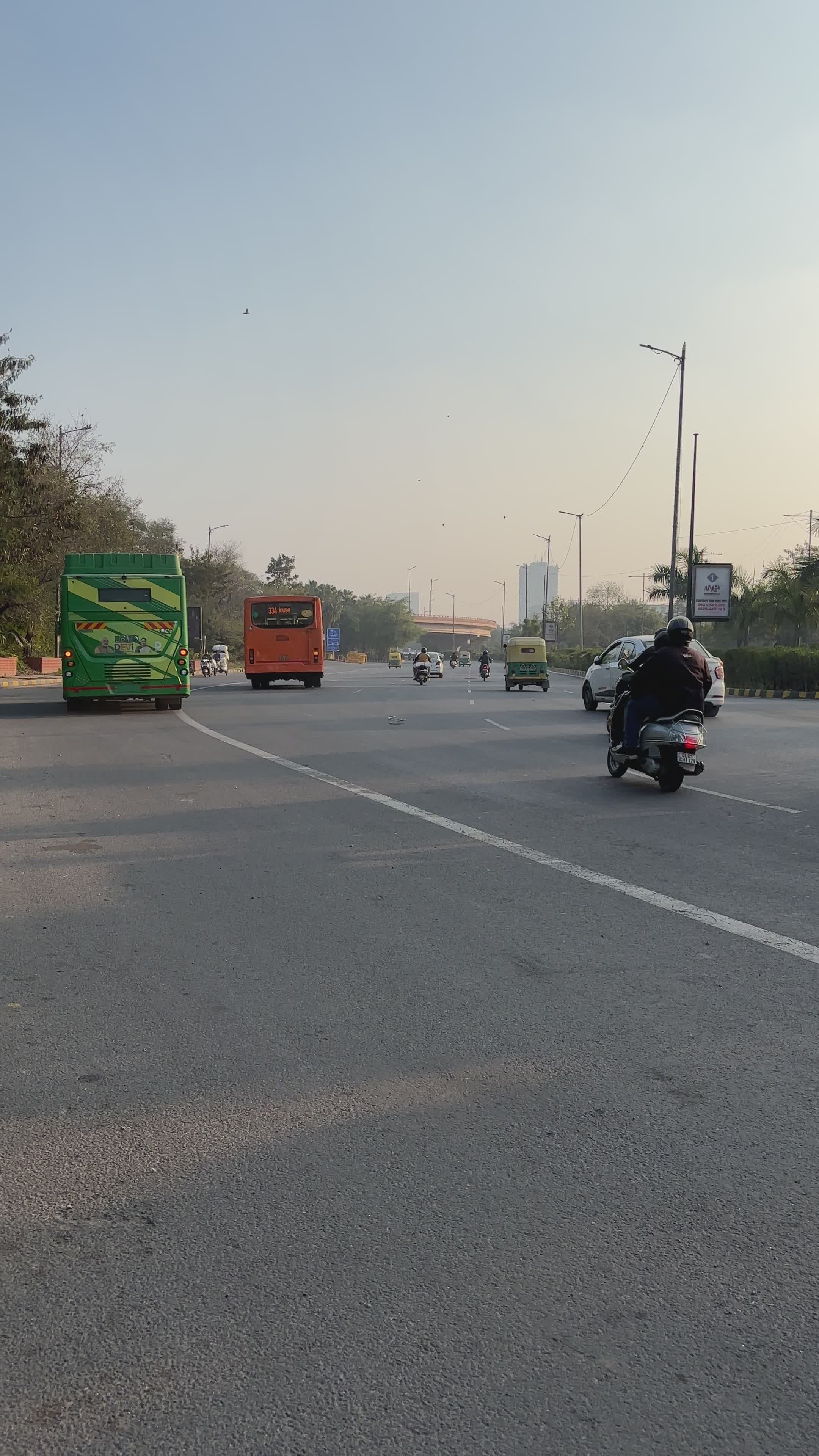 Busy Urban Street Scene with Motorbikes and Traffic Free Stock Video ...