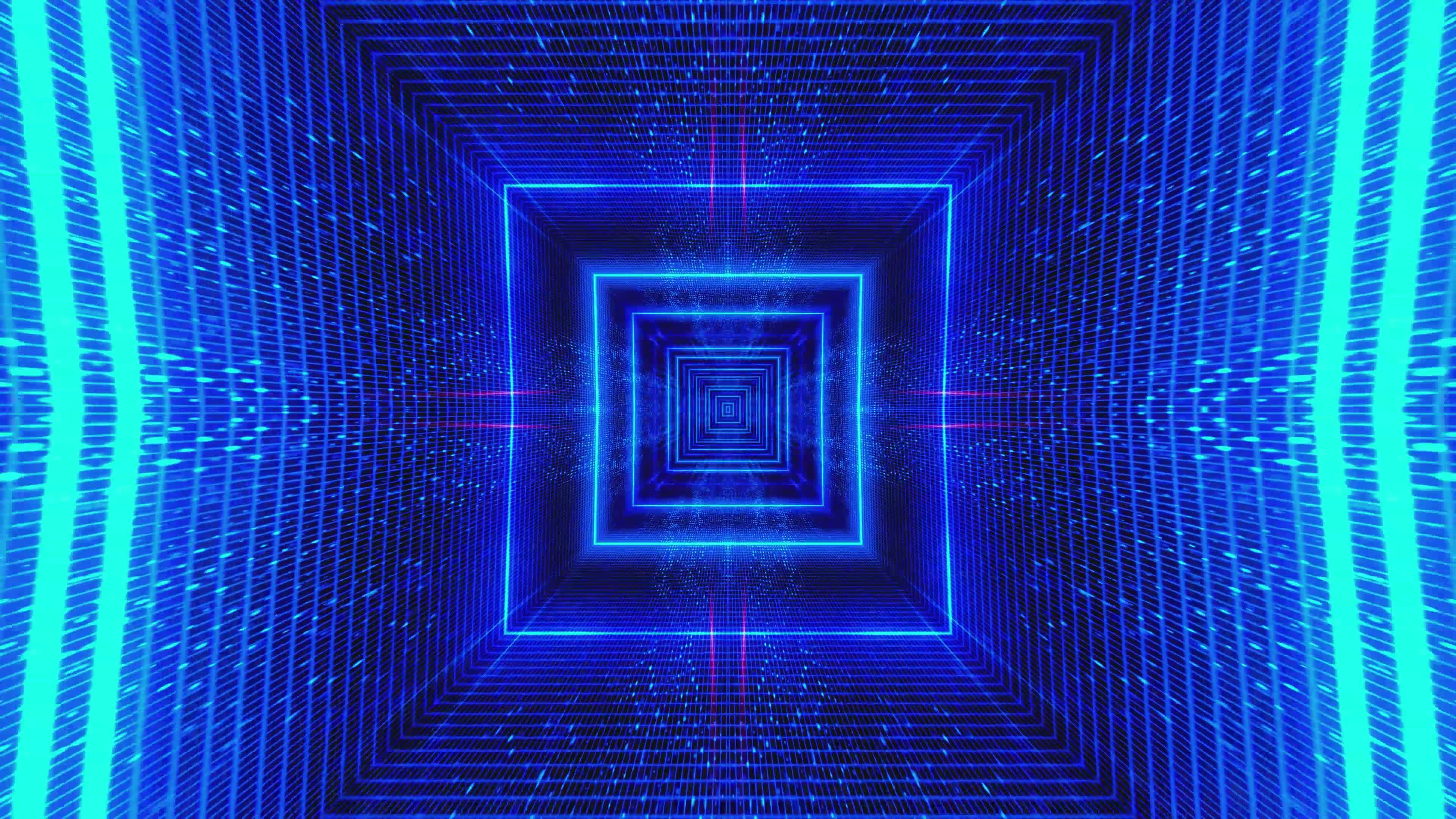 futuristic blue digital tunnel animation 36028944 — free pexels stock footage