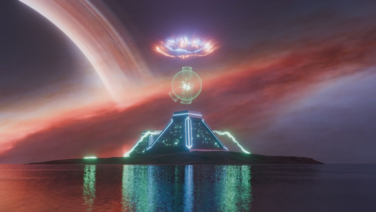 Alien Like Structures Futuristic Sci-Fi Alien Structure at Night Free Stock Video Footage ...