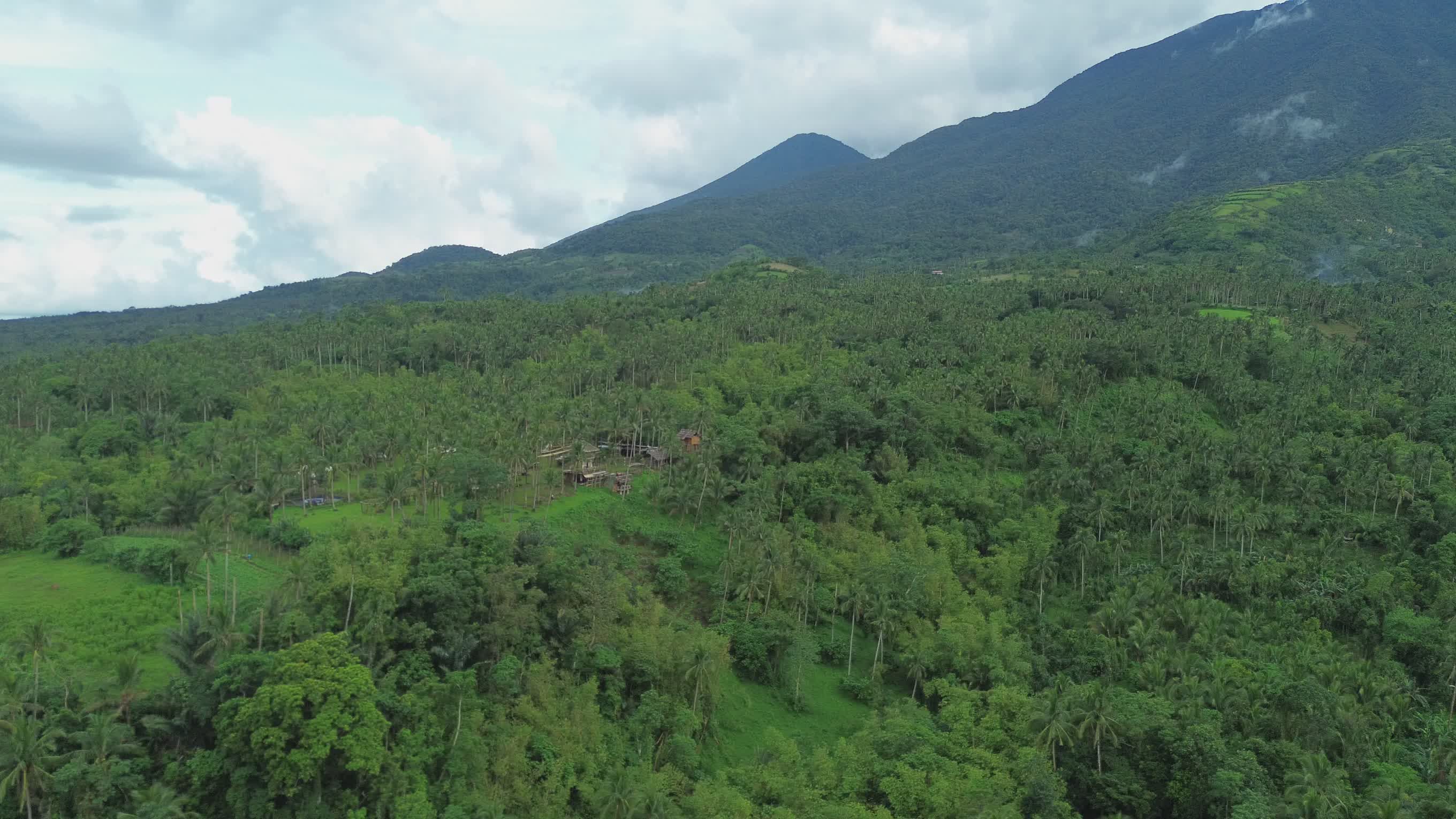 Aerial View of Lush Green Mountains in Philippines Free Stock Video ...