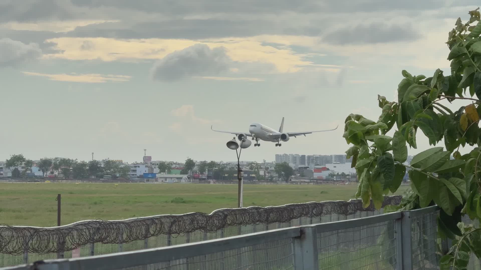Airplane Landing at International Airport Free Stock Video Footage ...