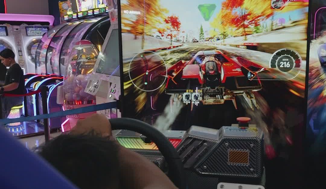 Whimsy Arcade Racing Exciting Arcade Racing Game Experience Free Stock Video Footage ...