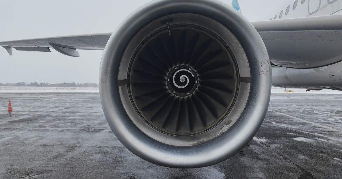 Close-up of Jet Engine on Runway Free Stock Video Footage, Royalty-Free ...