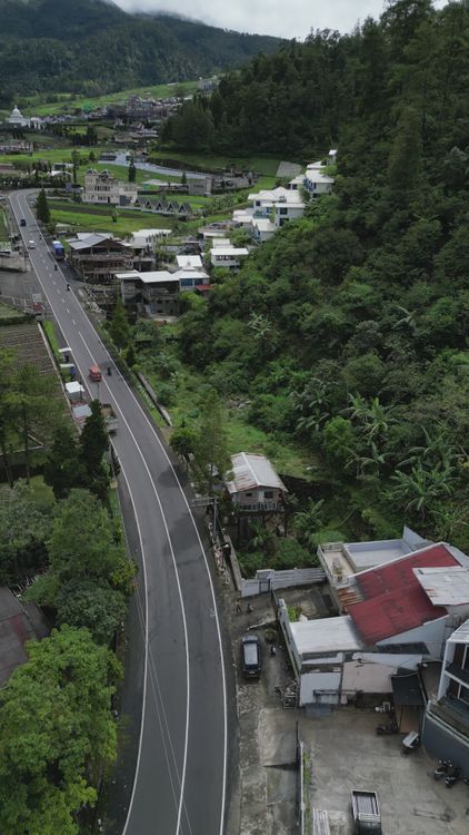 Scenic Aerial View of Rural Mountain Road Free Stock Video Footage ...