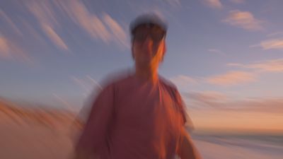 Serene Sunset Beach Stroll with Warm Smiles Free Stock Video Footage ...