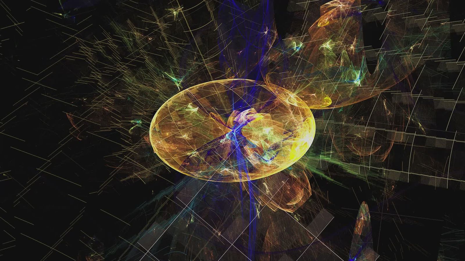 Dynamic Abstract Yellow Grid Animation Loop Free Stock Video Footage ...