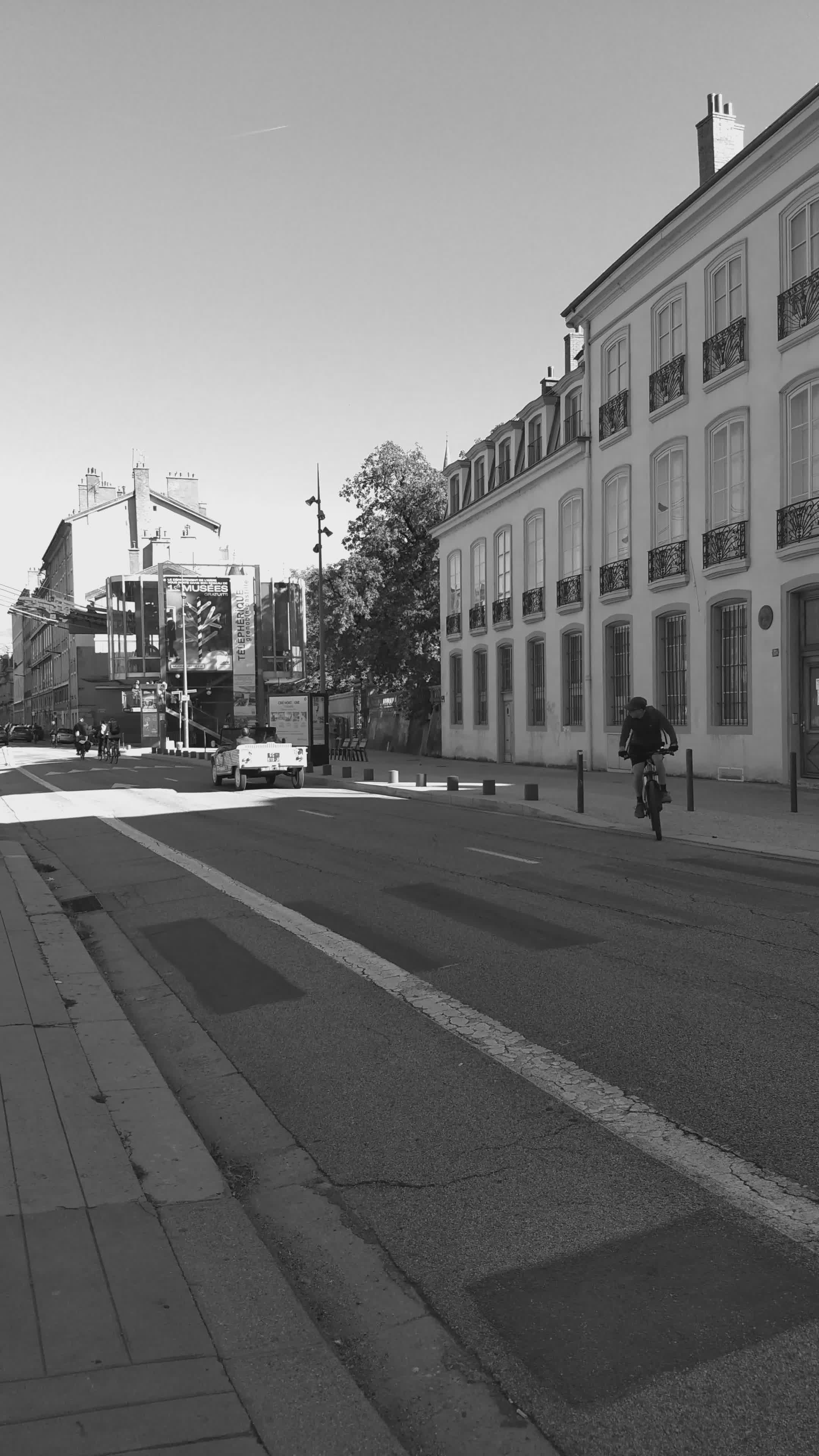 black and white urban cycling in central paris 36161305 — free pexels stock footage