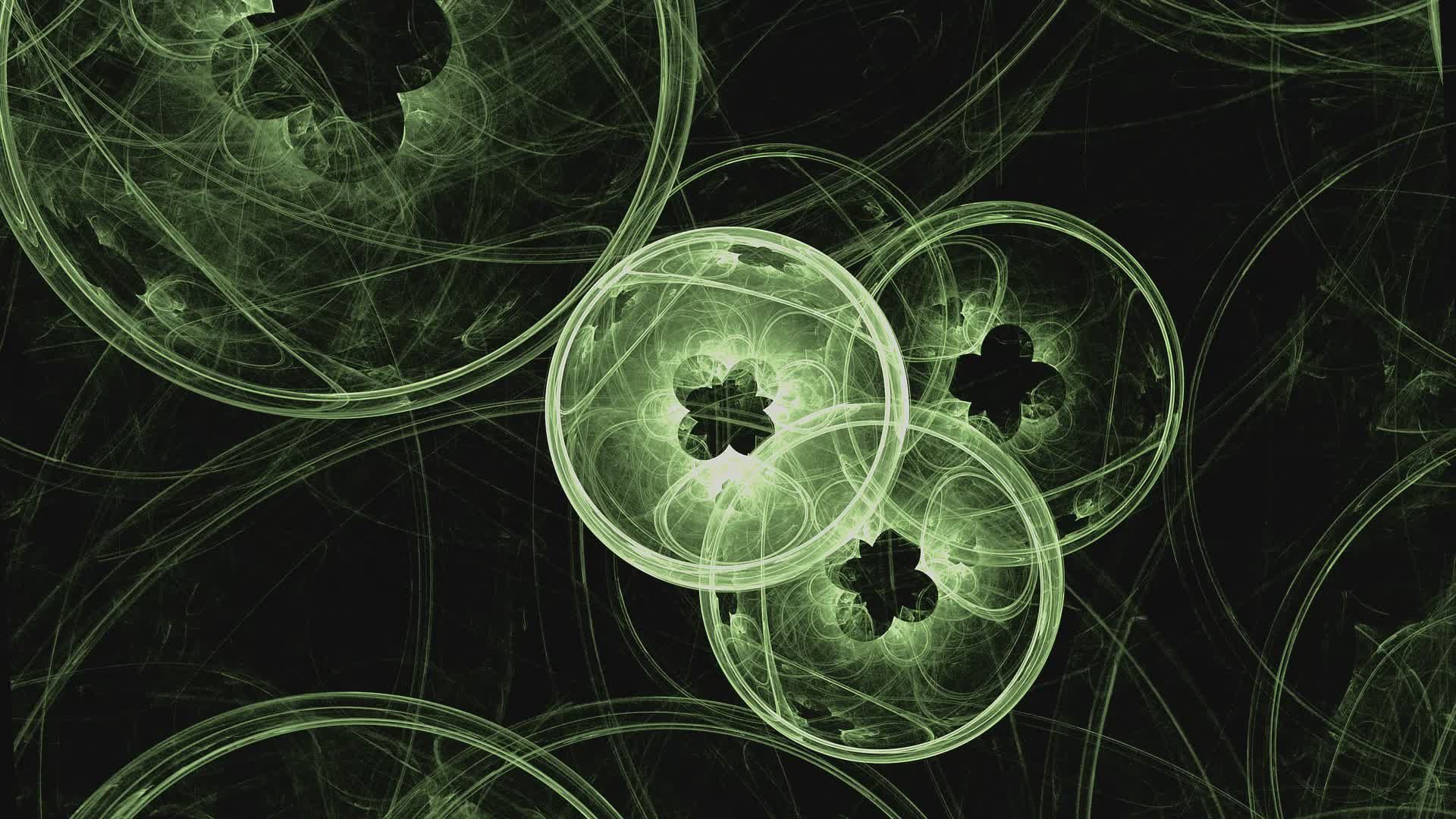 Hipnotizante Animação Abstrata Verde em Loop · Vídeo profissional gratuito