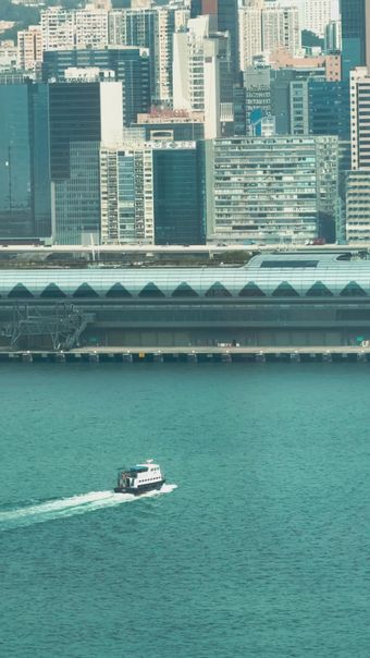 维多利亚港高清视频高清视频视频素材