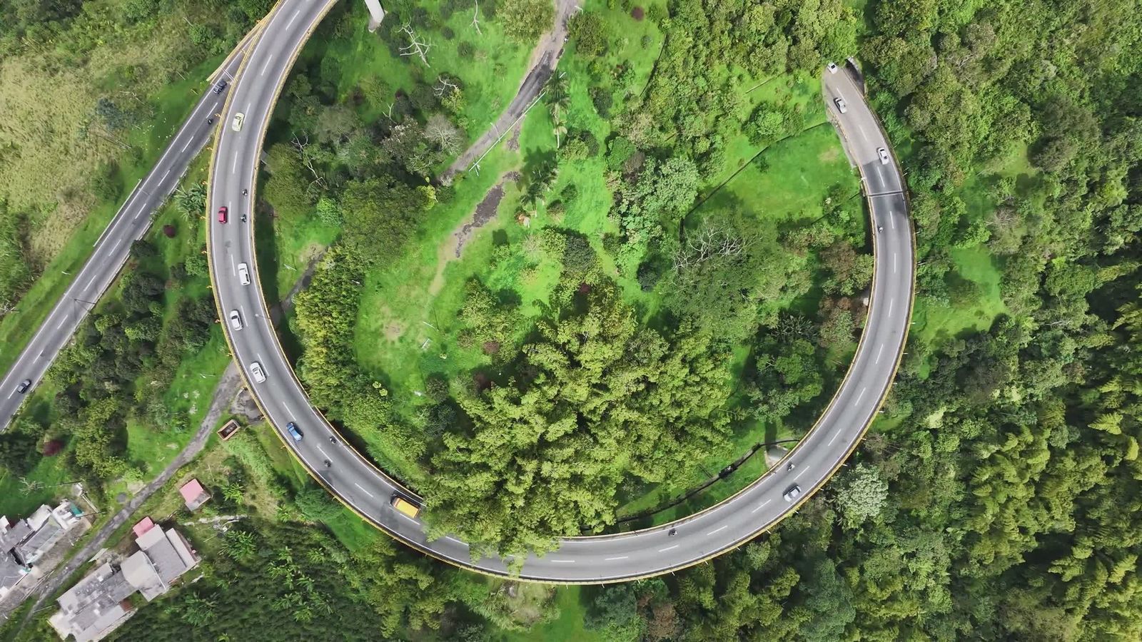 Stunning Aerial View of Kawazu-Nanadaru Loop Bridge Free Stock Video ...