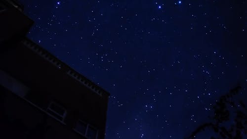 Looking At The Stars In Time Lapse