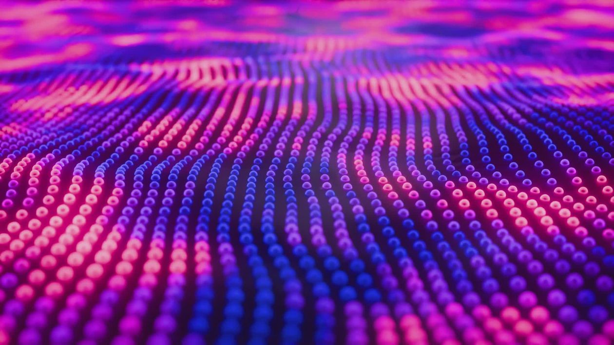 Digital Wave Animation Vibrant Abstract Digital Waves in Motion Free Stock Video Footage ...