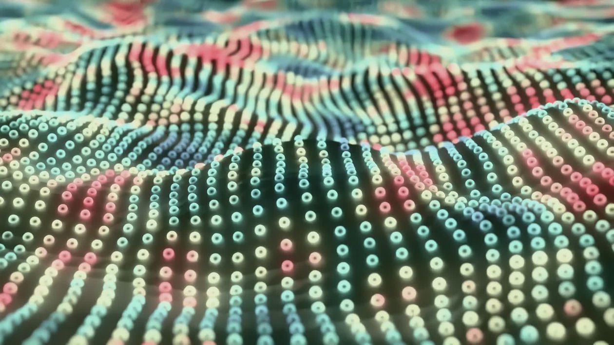 Digital Wave Animation Dynamic Digital Waveform Animation Free Stock Video Footage, Royalty ...