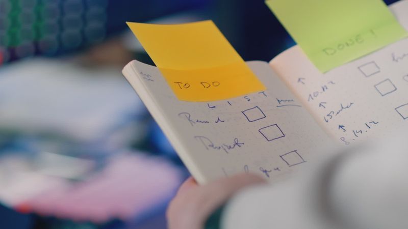 Productivity Checklist in Modern Workspace Free Stock Video Footage ...