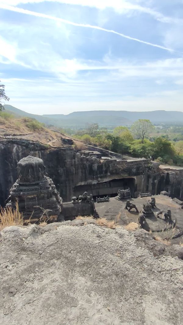 Stunning Aerial View of Ancient Indian Temple Free Stock Video Footage ...