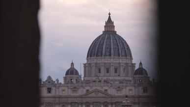 majestic view of st peter s basilica dome