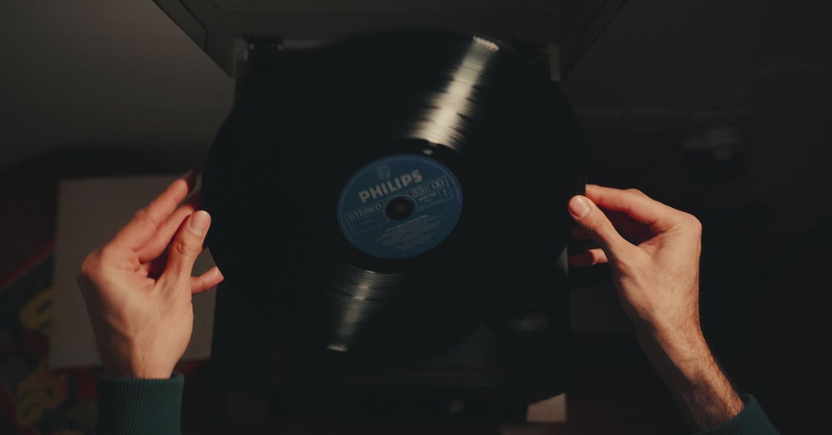 Record Player Video Vintage Vinyl Record Player Setup and Play Free Stock Video Footage ...