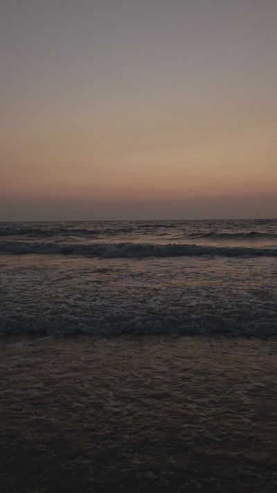 Nischal's ocean waves sunset video