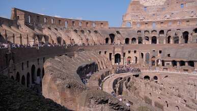 explore the ancient roman colosseum interior