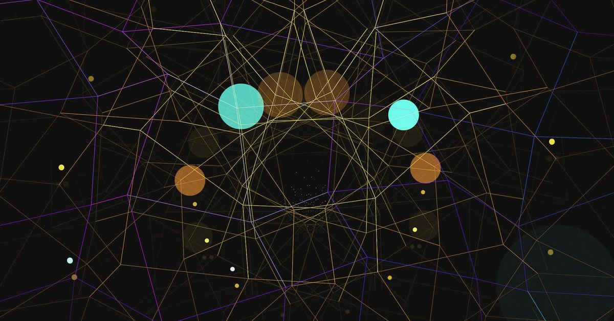 Moving Abstract Video Abstract Geometric Animation with Moving Spheres Free Stock Video ...