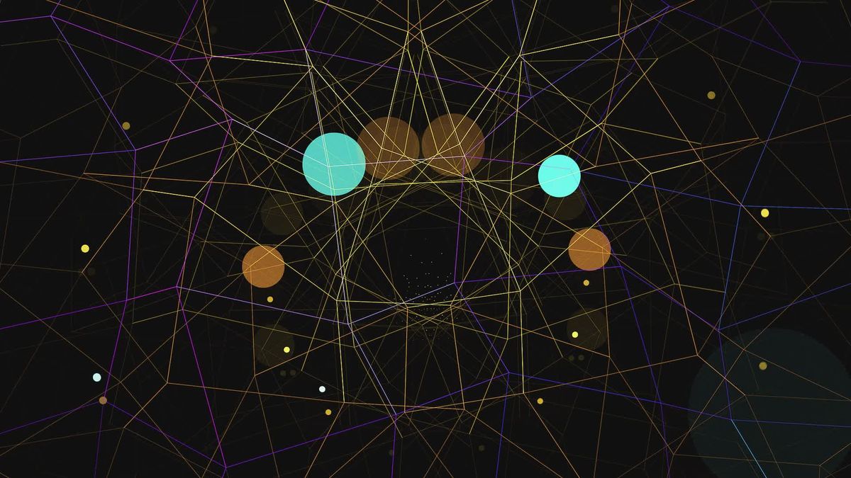 Dynamic Abstract Glowing Particles Animation Free Stock Video Footage ...