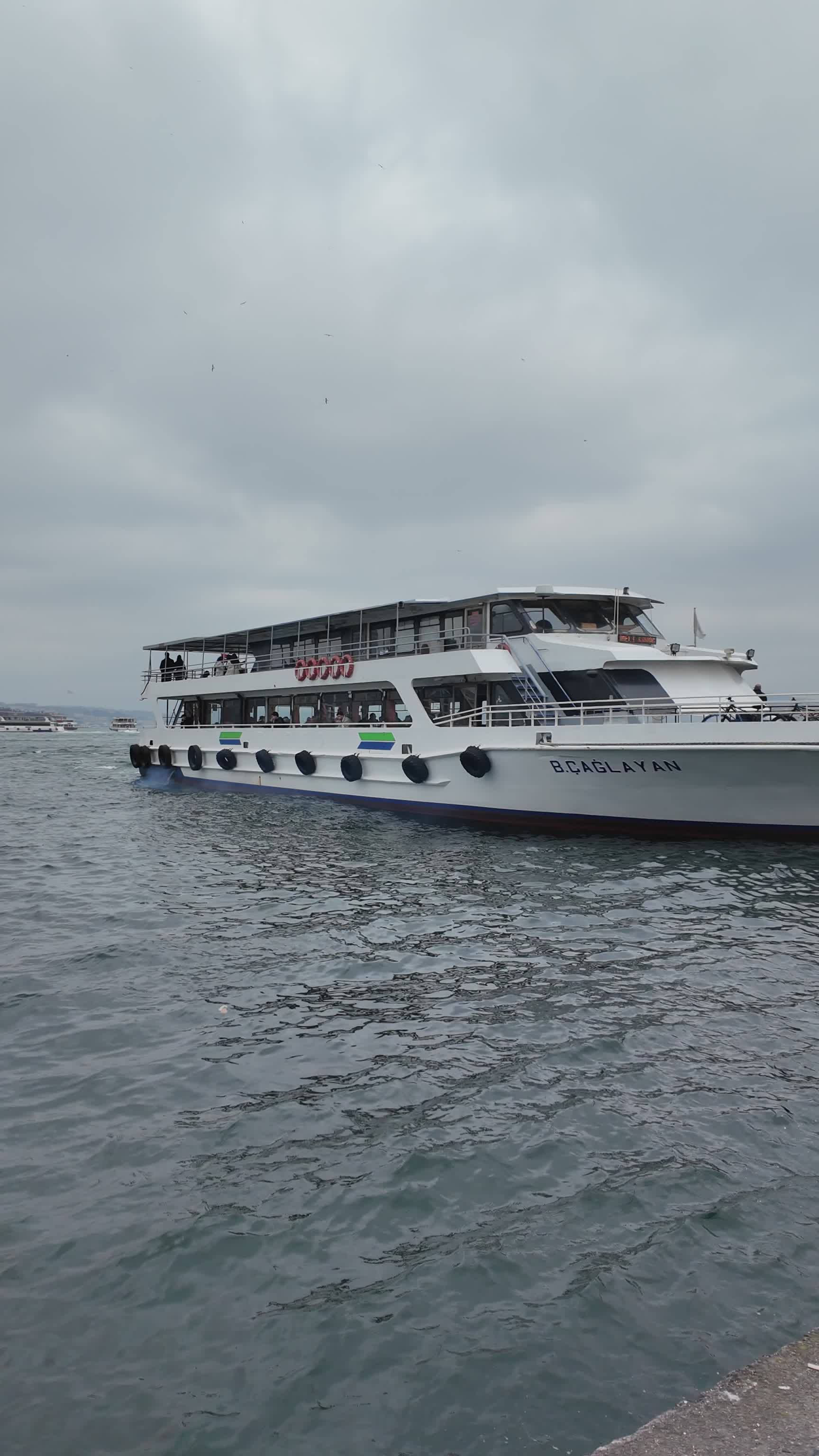 Passenger Ferry on the Bosphorus in Istanbul Free Stock Video Footage ...