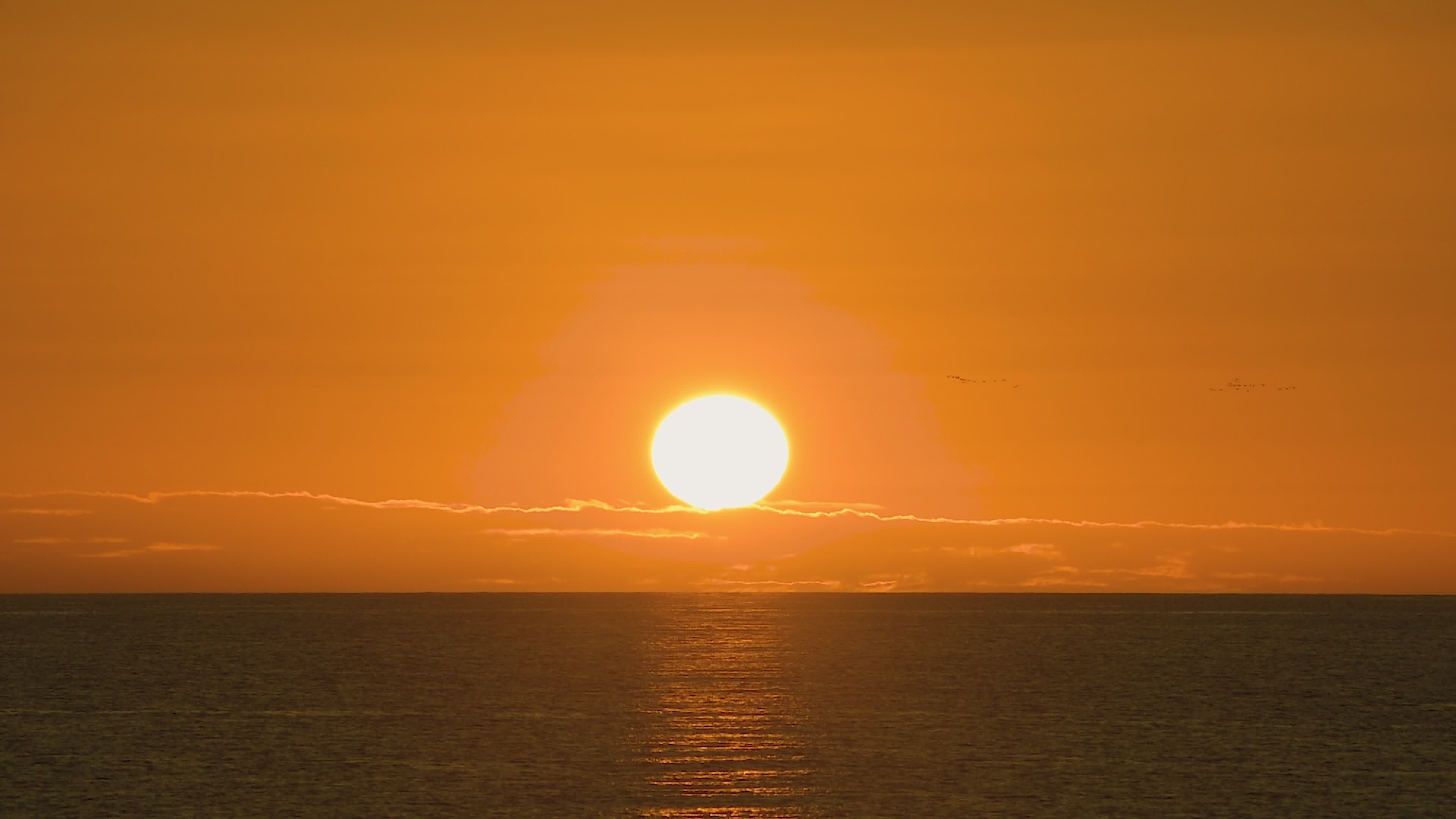 Stunning Ocean Sunset Over Tranquil Waters Free Stock Video Footage ...