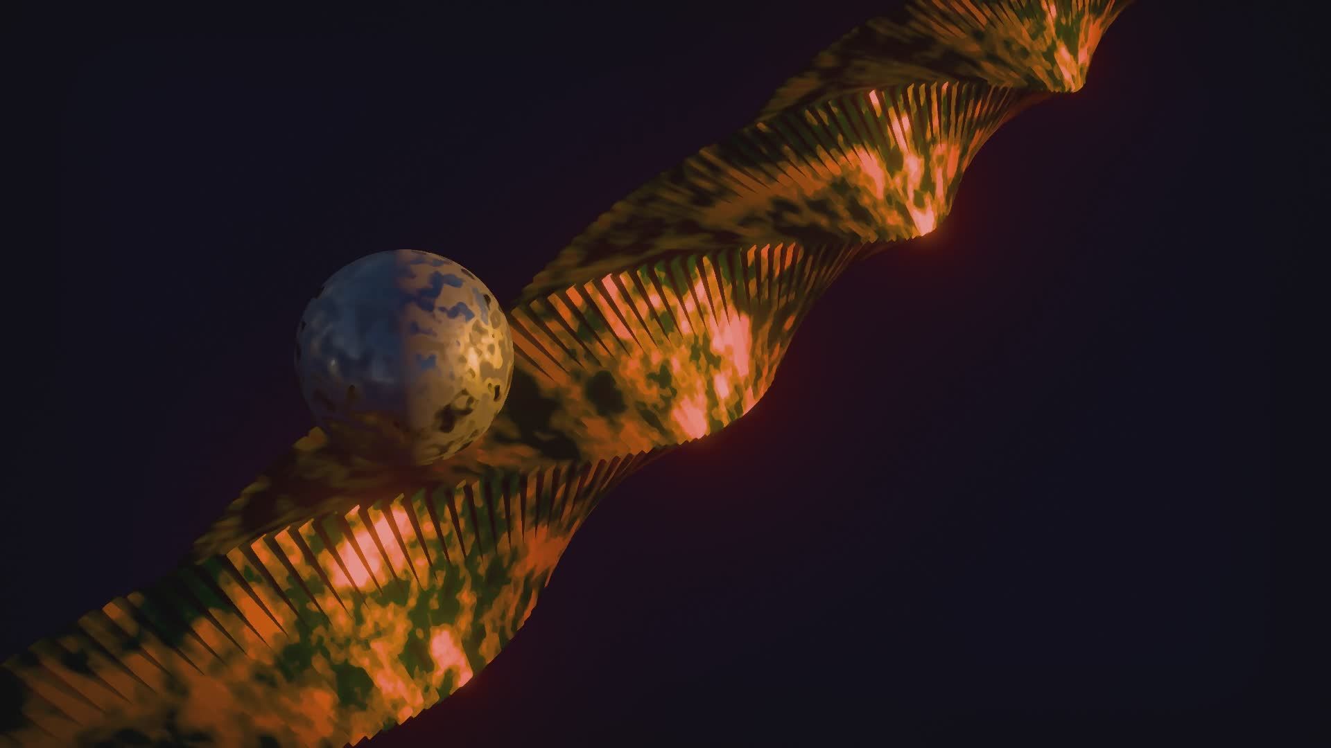 Dna Motion Animation Abstract DNA Helix with Glowing Orb Free Stock Video Footage, Royalty ...