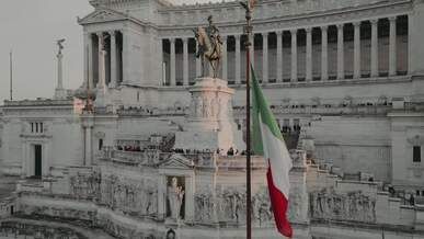 monumental view of altare della patria rome