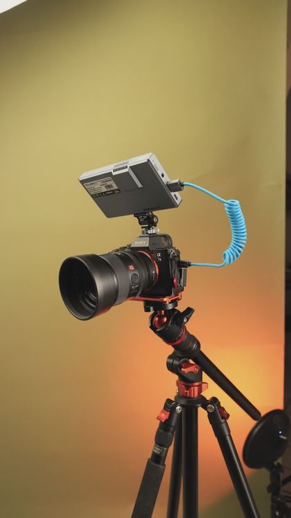 Professional DSLR Camera on Tripod Setup Free Stock Video Footage ...