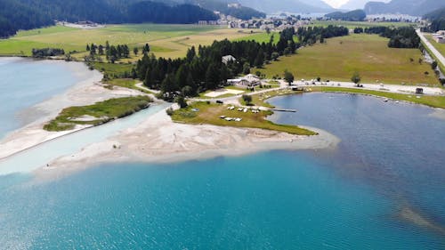 Imágenes De Drones De Una Comunidad Residencial En El Campo