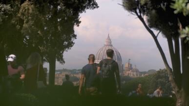 vatican city stroll with st peter s dome view