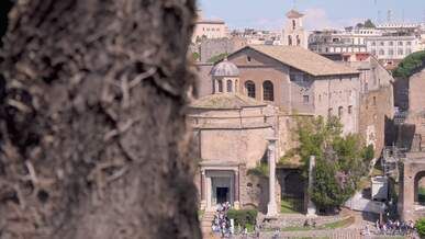 scenic view of historic roman architecture