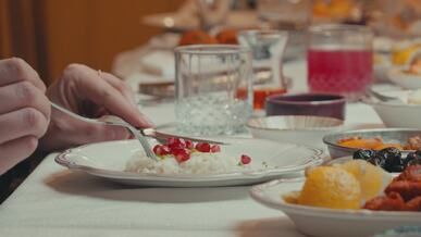 festive iftar dinner with traditional cuisine