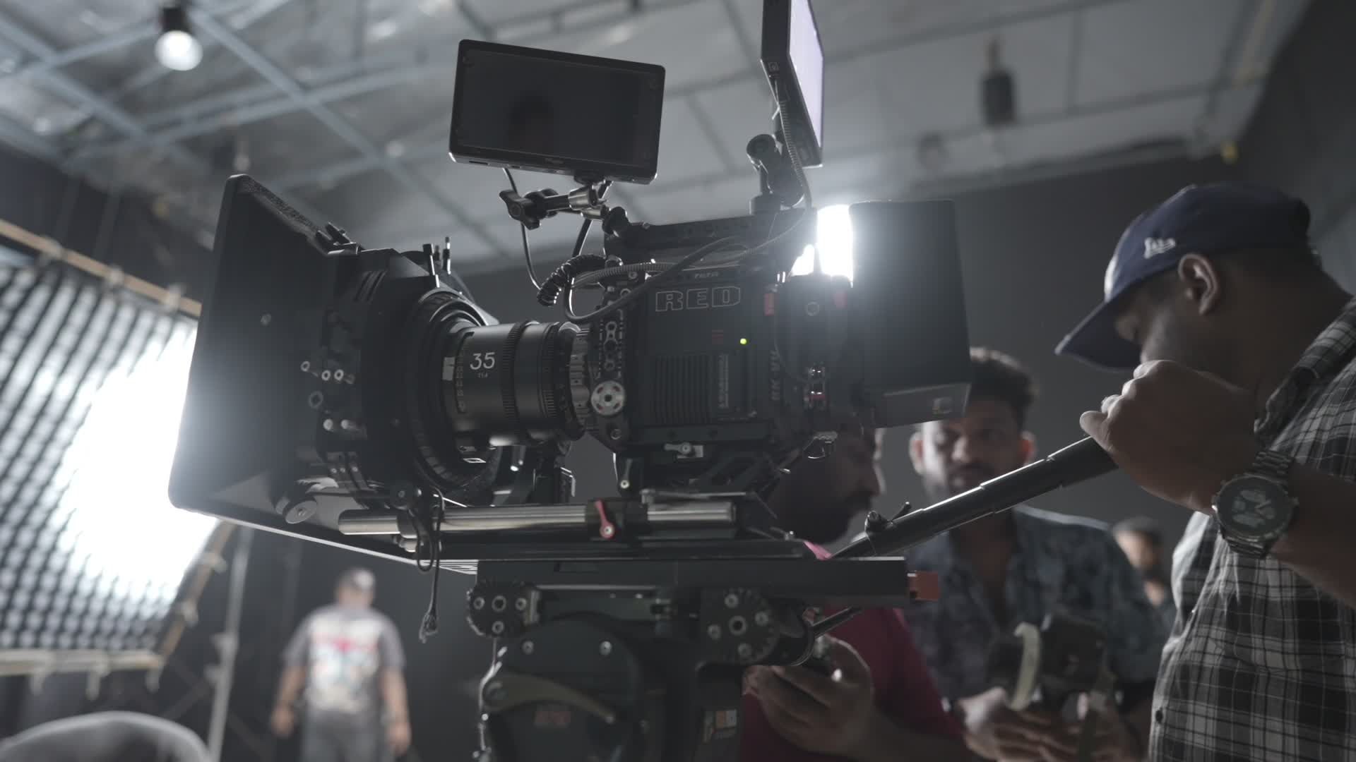 Filmaking Studio Professional Filmmaking Setup in Studio Free Stock Video Footage ...