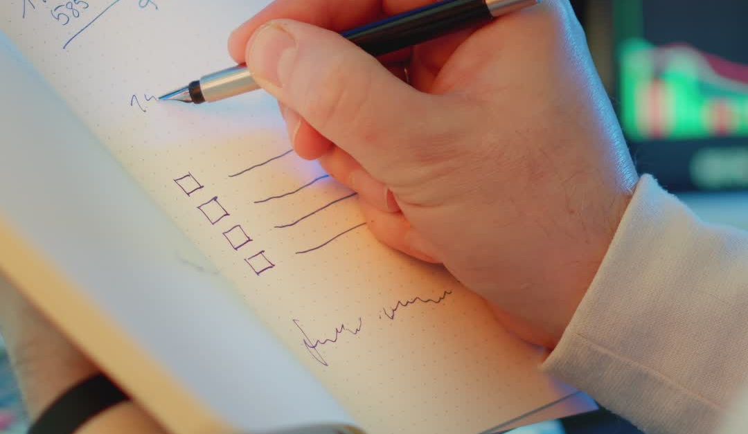 Checklist Writing Image Efficient Business Planning with Checklists Free Stock Video Footage ...
