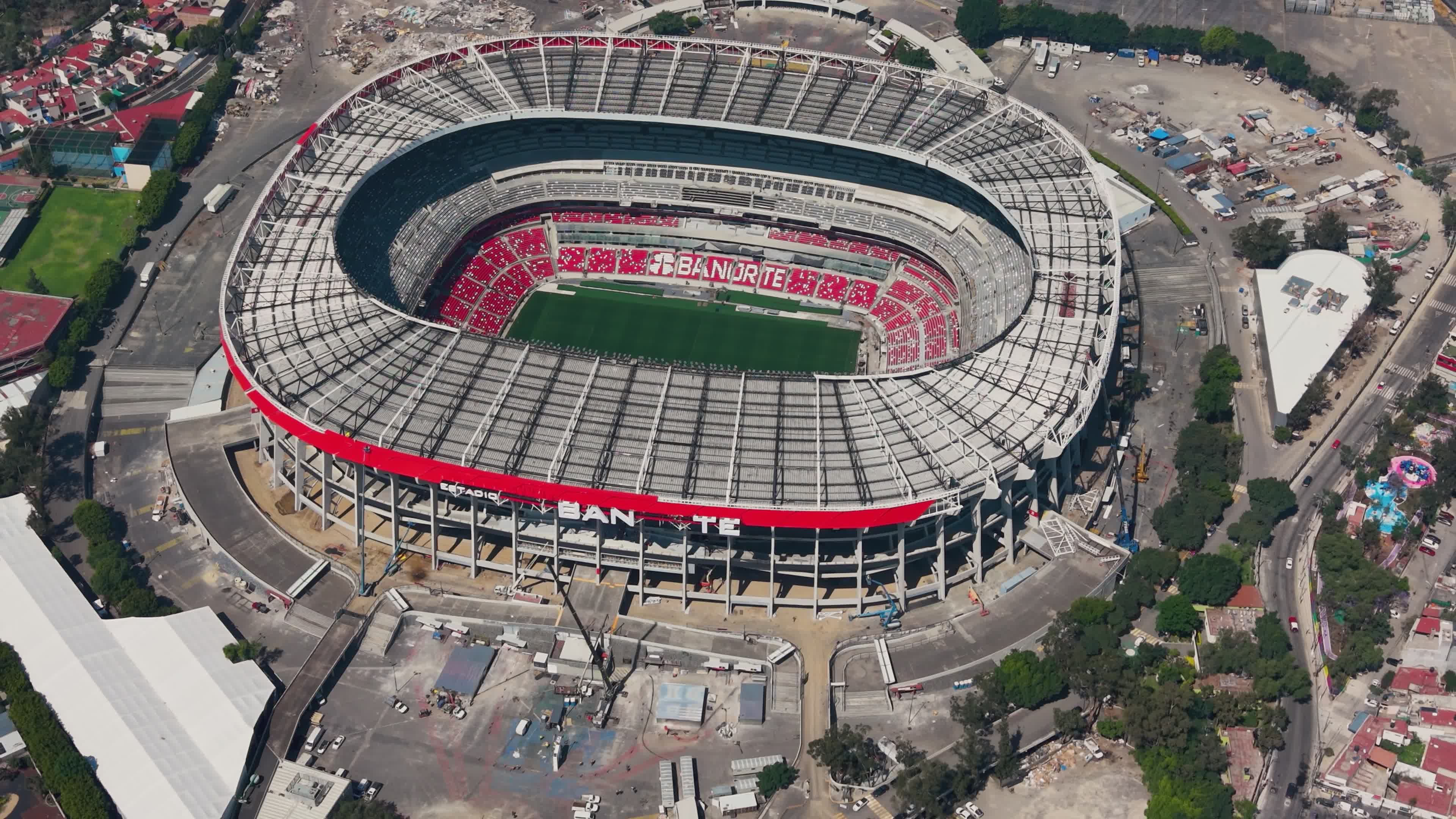 Aerial View of Estadio Azteca in Mexico City Free Stock Video Footage ...