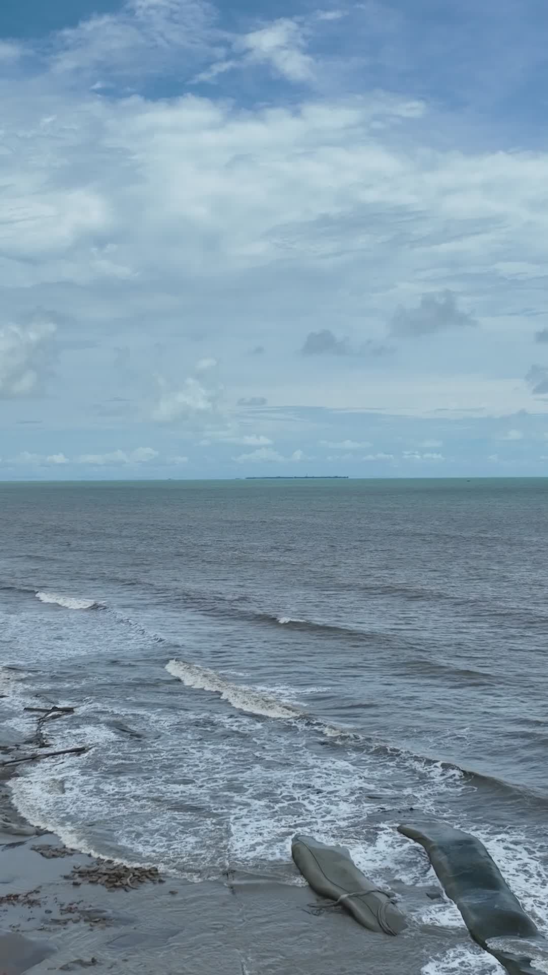Serene Waves on a Sunny Beach Free Stock Video Footage, Royalty-Free 4K ...