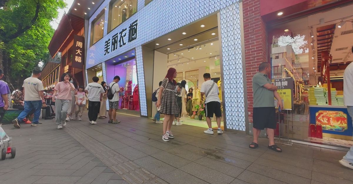Vibrant Guangzhou Street Life Captured In Daylight Free Stock Video vibrant-guangzhou-street-life-captured-in-daylight-free-stock-video